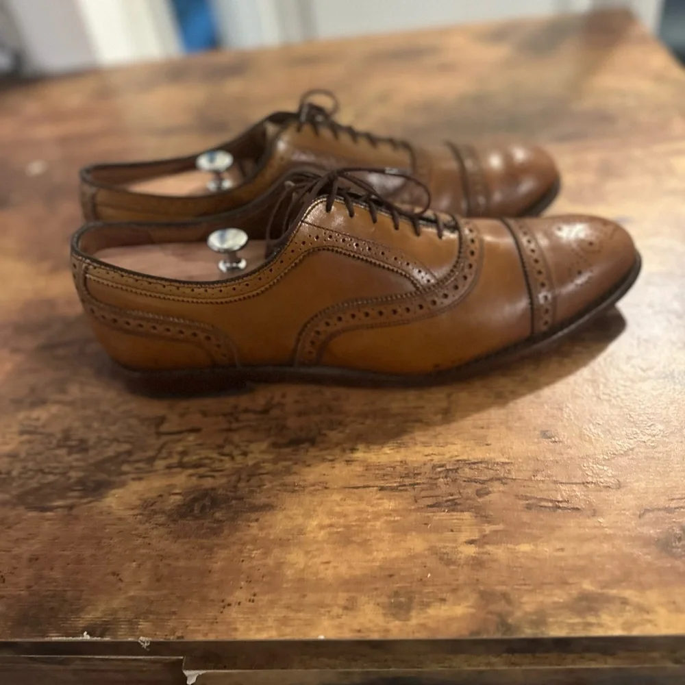 Allen Edmonds Two-Tone Brown Brogue Oxfords